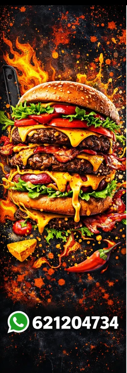 Burger Canalla de doble carne con queso fundido