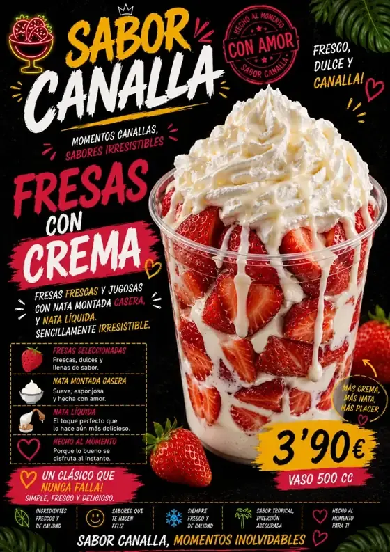 Un final dulce: Tesoro Canalla y fresas con crema