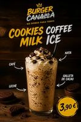 Cartel de Oreo Coffee Milk Ice