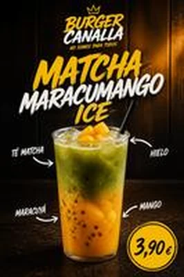 Cartel de Matcha Maracumango Ice